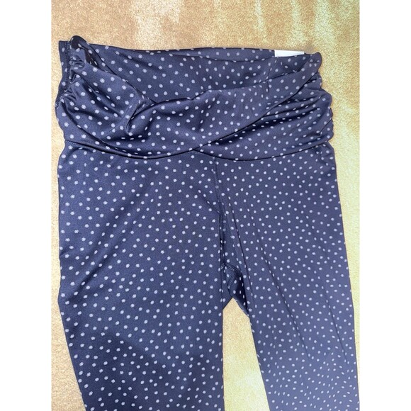 Women’s L- Nike Yoga Polka Dot Twist High Waist 7/8” Length Leggings NEW - Picture 4 of 5